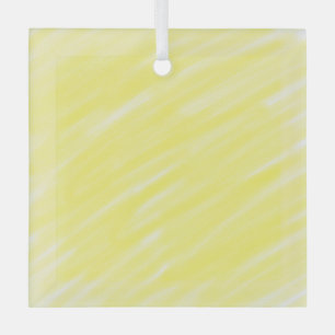simple minimal solid color custom yellow pastel ad glass tree decoration