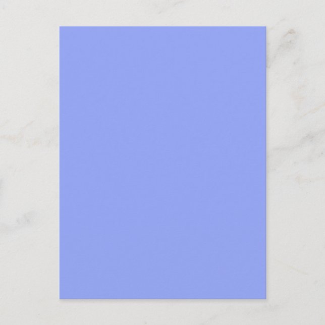 simple minimal solid colour custom blue pastel ad postcard (Front)