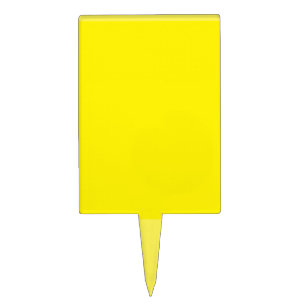 simple minimal solid colour custom     cake pick