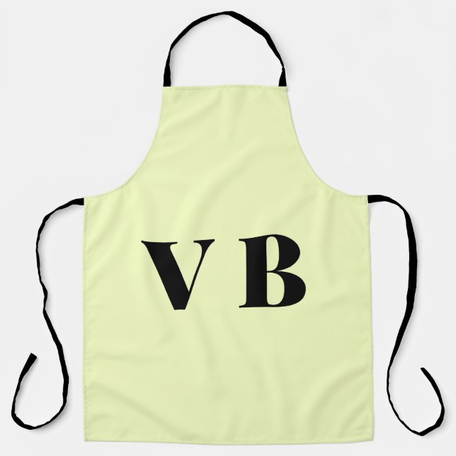 simple minimal solid colour custom pastel custom  apron (Front)
