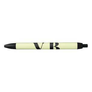 simple minimal solid colour custom pastel custom black ink pen