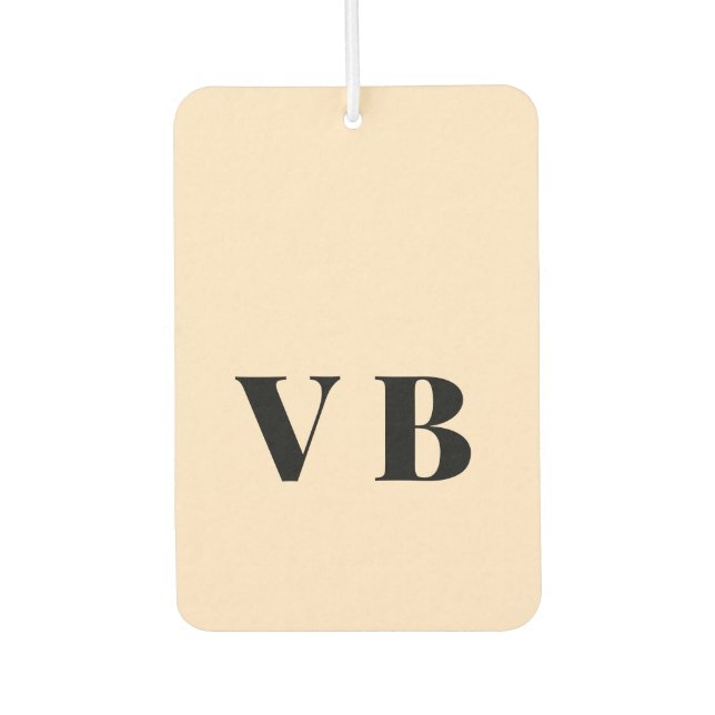 simple minimal solid colour custom pastel custom  car air freshener (Front)