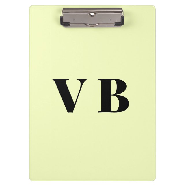 simple minimal solid colour custom pastel custom  clipboard (Front)