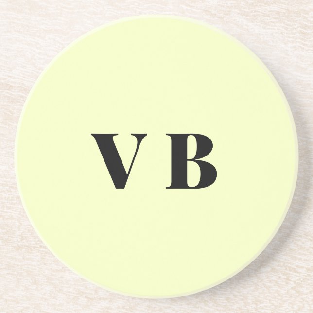 simple minimal solid colour custom pastel custom  coaster (Front)