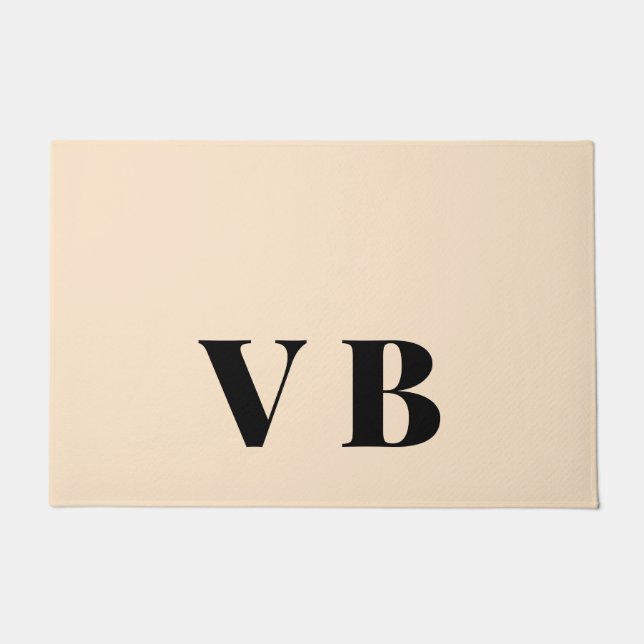 simple minimal solid colour custom pastel custom  doormat (Front)