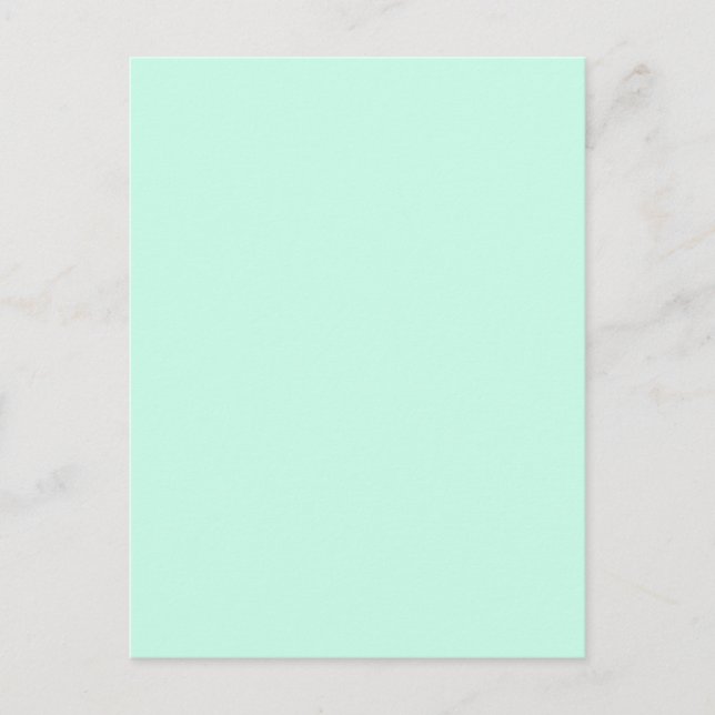 simple minimal solid colour custom pastel custom  invitation postcard (Front)