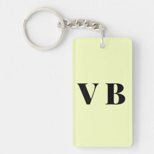 simple minimal solid colour custom pastel custom  key ring