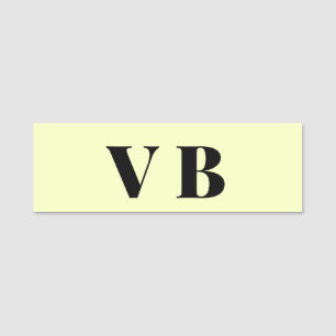 simple minimal solid colour custom pastel custom name tag