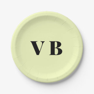 simple minimal solid colour custom pastel custom paper plate