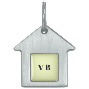 simple minimal solid colour custom pastel custom  pet ID tag