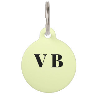 simple minimal solid colour custom pastel custom  pet tag