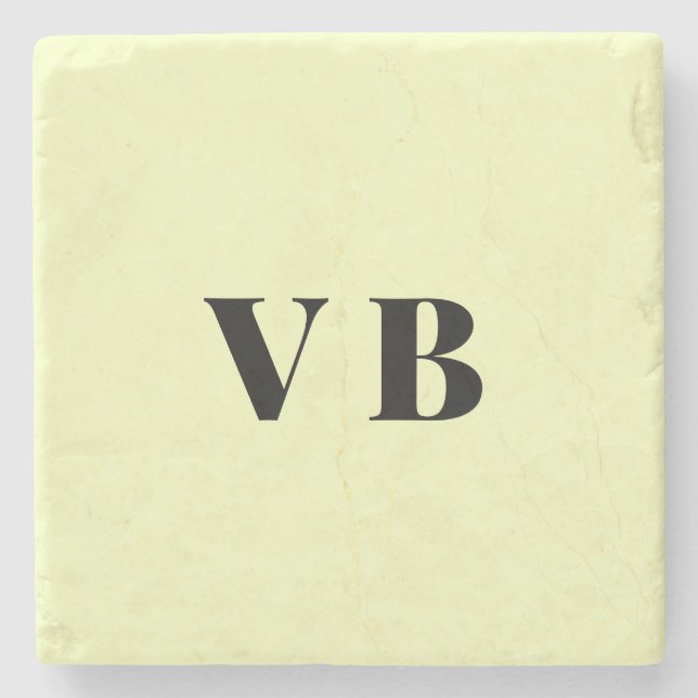 simple minimal solid colour custom pastel custom  stone coaster (Front)