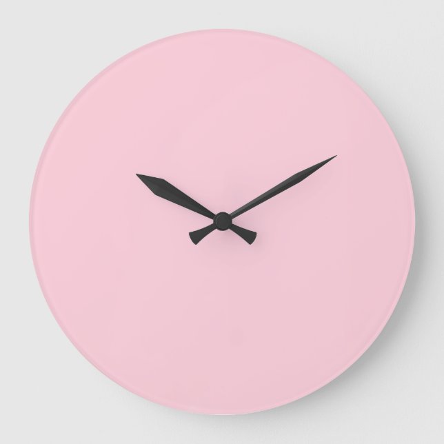simple minimal solid colour custom pastel custom t large clock (Front)