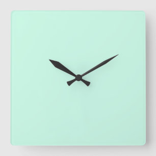 simple minimal solid colour custom pastel custom t square wall clock