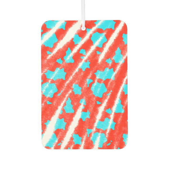 simple minimal solid colour custom personalised  car air freshener (Front)