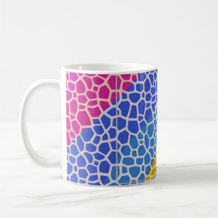 simple minimal solid colour custom personalised l coffee mug