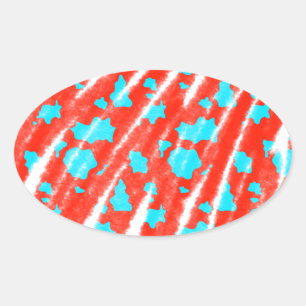 simple minimal solid colour custom personalised  oval sticker