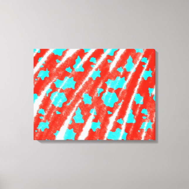 simple minimal solid colour custom personalised  p canvas print (Front)