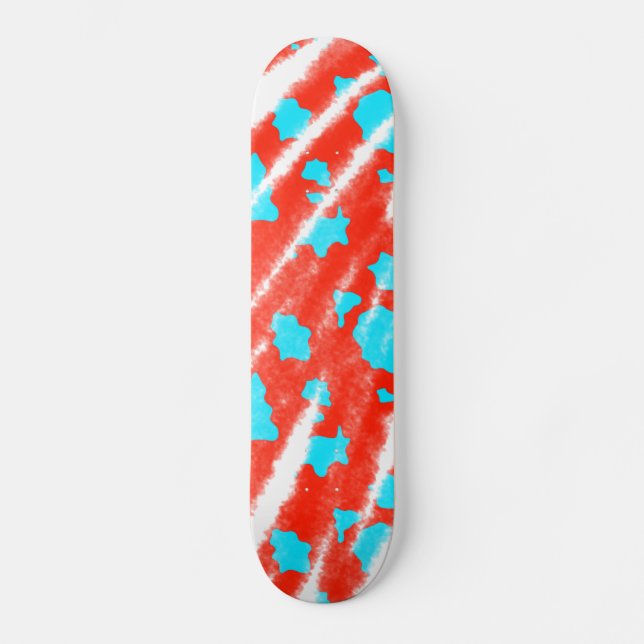 simple minimal solid colour custom personalised   skateboard (Front)