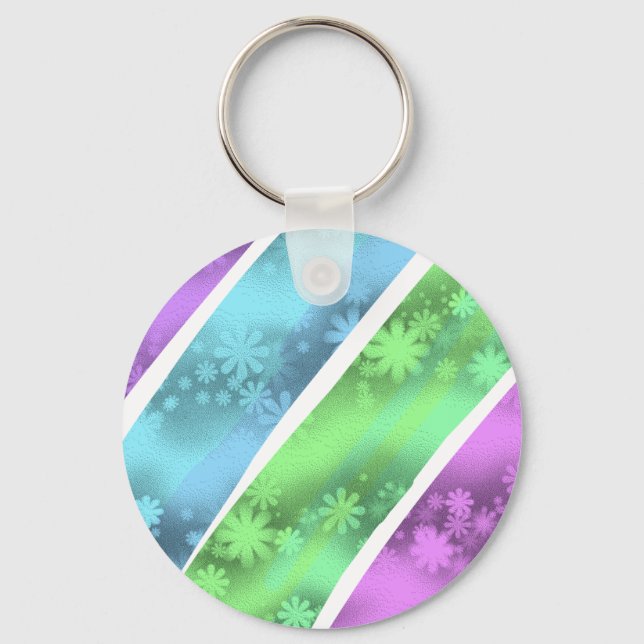 simple minimal solid colour custom personalised  t key ring (Front)