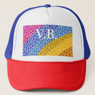 simple minimal solid colour custom personalised th trucker hat