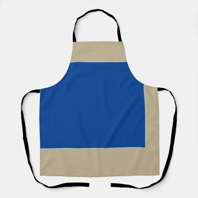 simple minimal solid colour custom   T-Shirt Ceram Apron (Front)