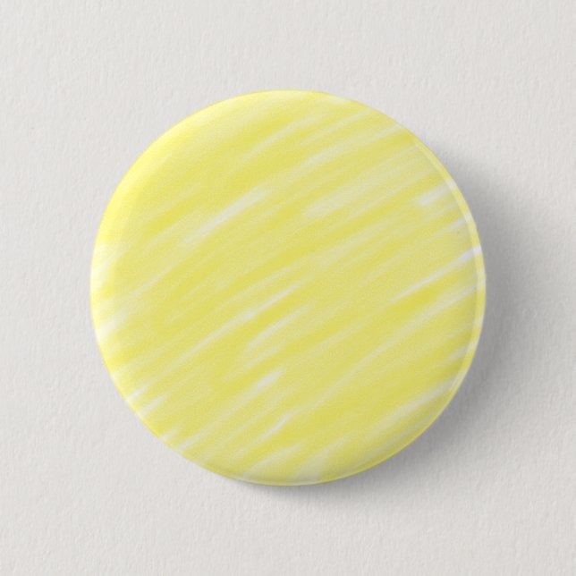 simple minimal solid colour custom yellow pastel a 6 cm round badge (Front)
