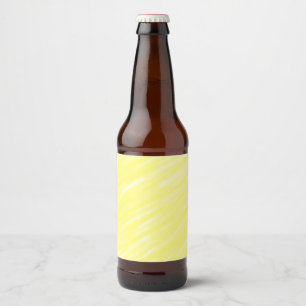 simple minimal solid colour custom yellow pastel a beer bottle label