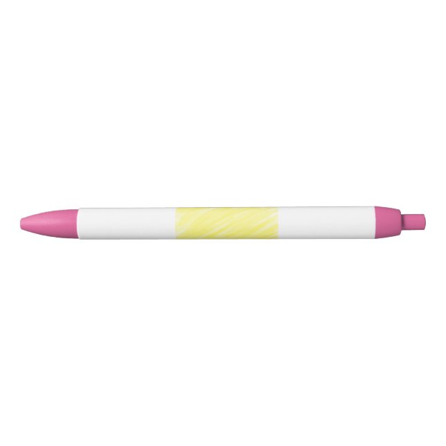simple minimal solid colour custom yellow pastel a black ink pen (Front)