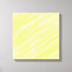 simple minimal solid colour custom yellow pastel a canvas print