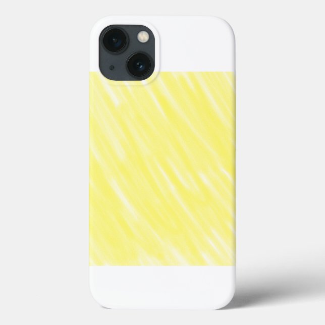 simple minimal solid colour custom yellow pastel a Case-Mate iPhone case (Back)