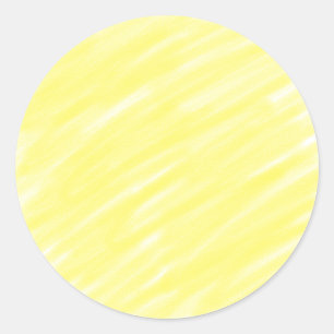 simple minimal solid colour custom yellow pastel a classic round sticker