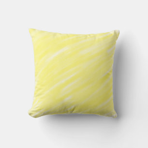 simple minimal solid colour custom yellow pastel a cushion