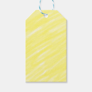 simple minimal solid colour custom yellow pastel a gift tags