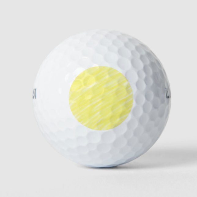 simple minimal solid colour custom yellow pastel a golf balls (Front)