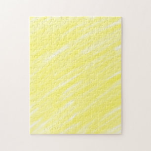 simple minimal solid colour custom yellow pastel a jigsaw puzzle