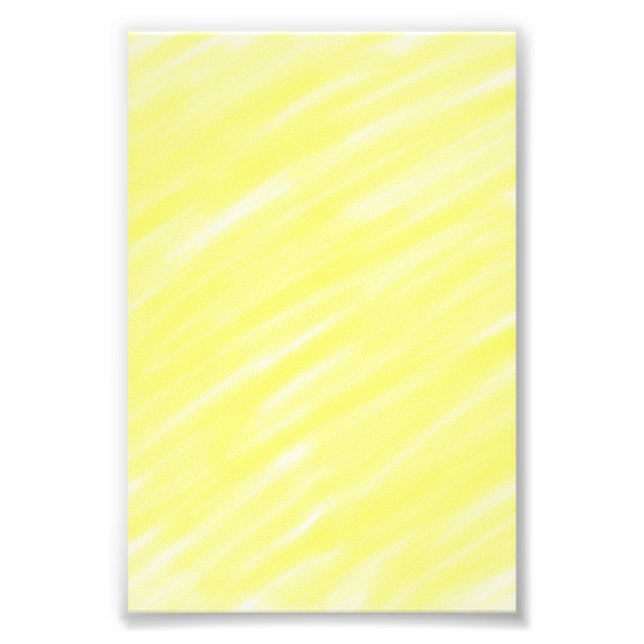 simple minimal solid colour custom yellow pastel a photo print (Front)