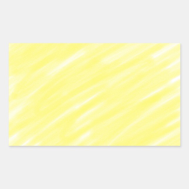 simple minimal solid colour custom yellow pastel a rectangular sticker (Front)