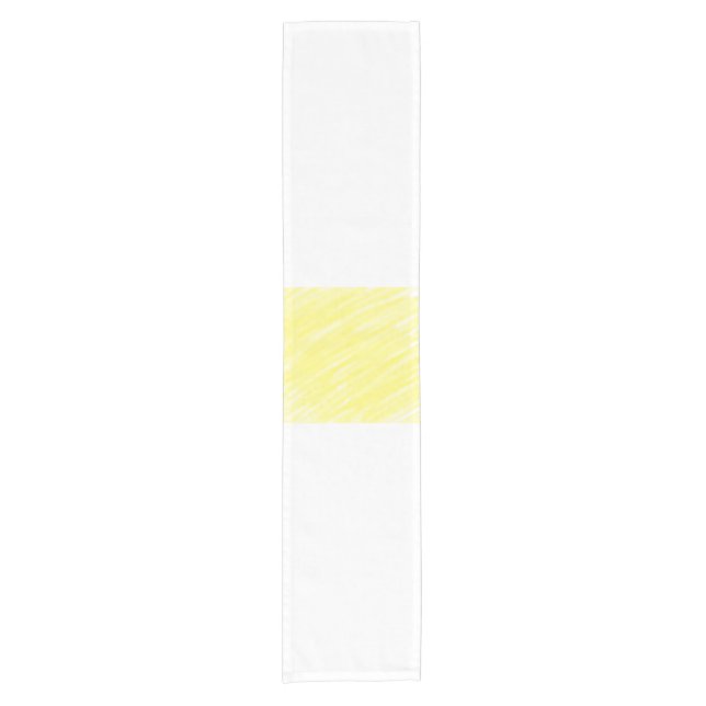 simple minimal solid colour custom yellow pastel a short table runner (Front)