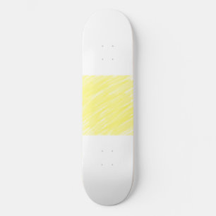 simple minimal solid colour custom yellow pastel a skateboard