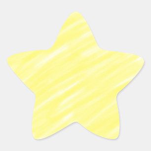 simple minimal solid colour custom yellow pastel a star sticker