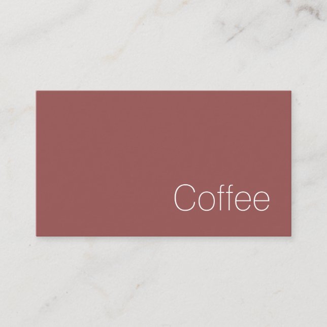 Simple Minimal Swiss Loyalty Coffee Punch-Card Card (Front)