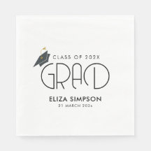 simple minimal text graduation