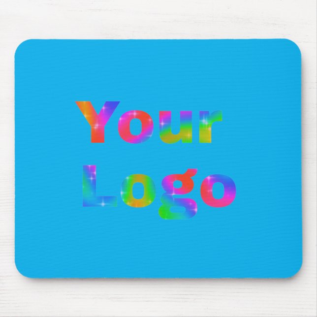 SIMPLE MINIMAL TEXT LOGO HERE CUSTOM LOGO   MOUSE  MAT (Front)