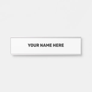 SIMPLE MINIMAL TEXT STYLE DOOR SIGN