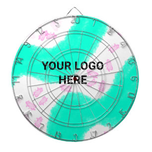 SIMPLE MINIMAL TEXT STYLE GIFT green watercolor  T Dartboard