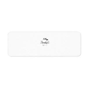 Simple minimal thank you couple name text date cus