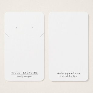 Simple Minimal Typography Earring Necklace Jewelle