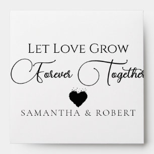 Simple Minimal Wedding Bridal Favour Seeds Envelop Envelope