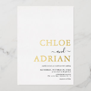 Simple Minimal Wedding Gold